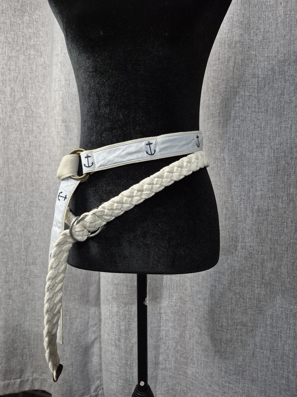 J.Crew Nautical Belt Bundle Rope & Anchor D Ring Belts
